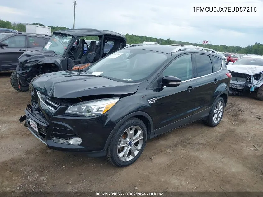 2014 Ford Escape Titanium VIN: 1FMCU0JX7EUD57216 Lot: 39781856