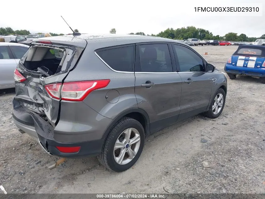 2014 Ford Escape Se VIN: 1FMCU0GX3EUD29310 Lot: 39786004