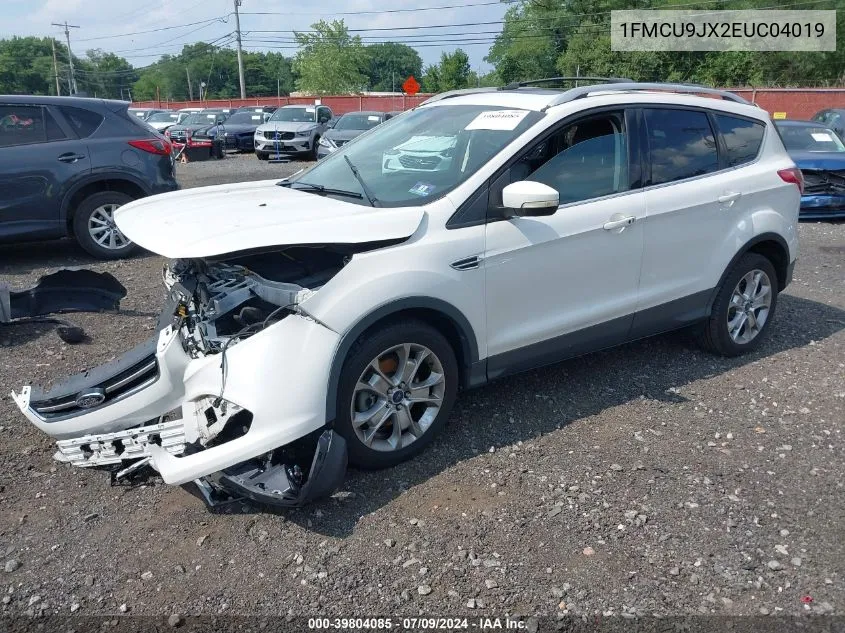 2014 Ford Escape Titanium VIN: 1FMCU9JX2EUC04019 Lot: 39804085