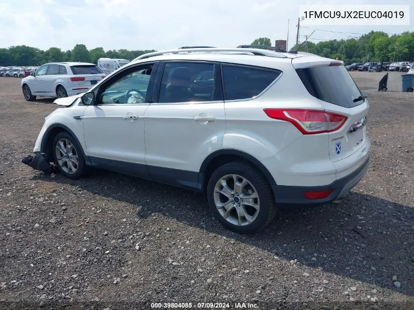 2014 Ford Escape Titanium VIN: 1FMCU9JX2EUC04019 Lot: 39804085