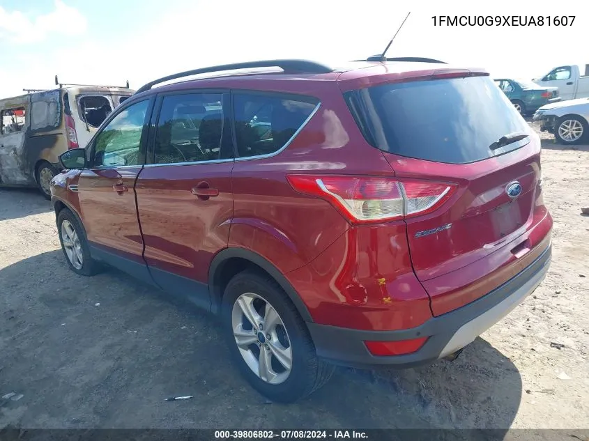 2014 Ford Escape Se VIN: 1FMCU0G9XEUA81607 Lot: 39806802