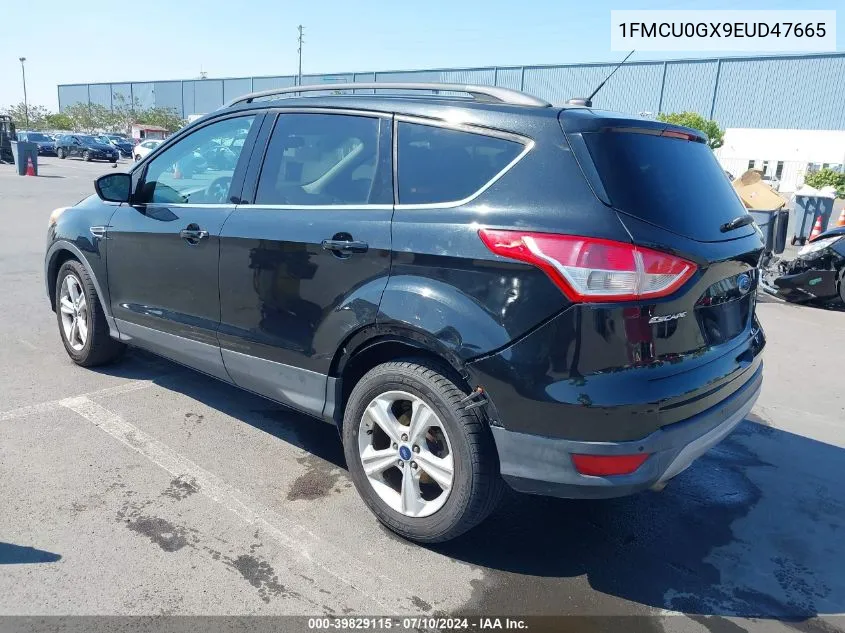 2014 Ford Escape Se VIN: 1FMCU0GX9EUD47665 Lot: 39829115