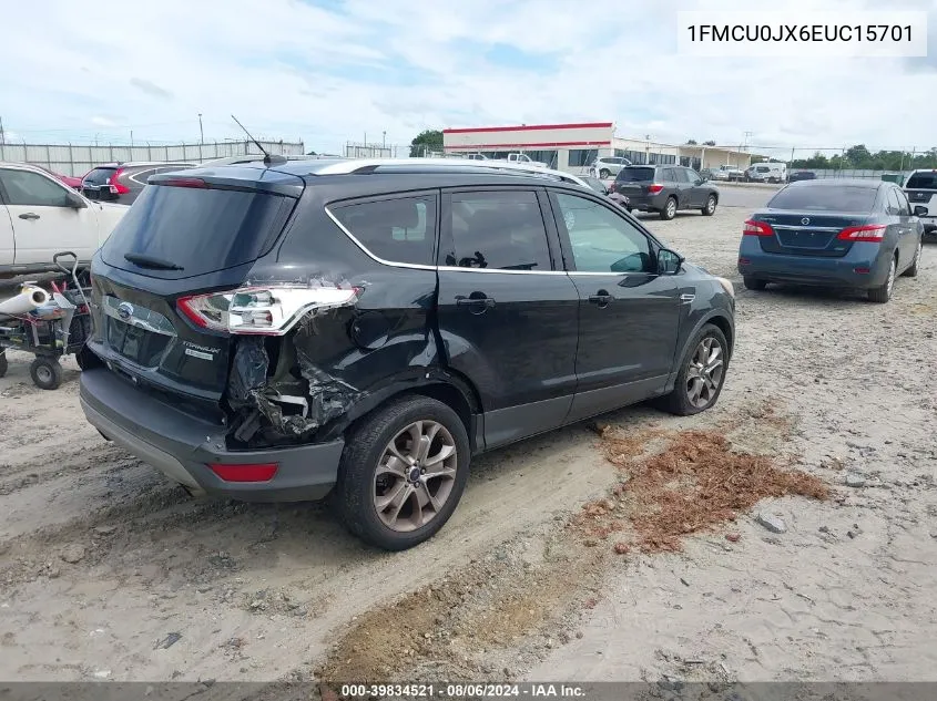 2014 Ford Escape Titanium VIN: 1FMCU0JX6EUC15701 Lot: 39834521