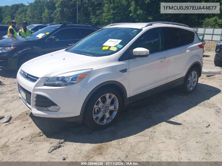 2014 Ford Escape Titanium VIN: 1FMCU0J97EUA44877 Lot: 39846326