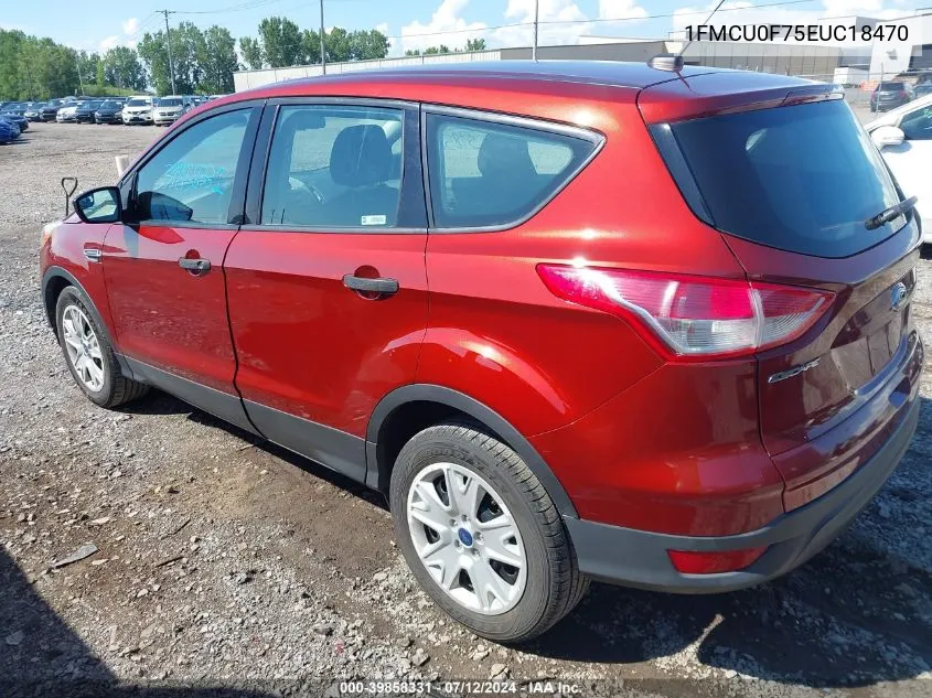 2014 Ford Escape S VIN: 1FMCU0F75EUC18470 Lot: 39858331