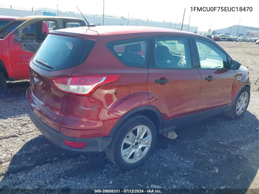 2014 Ford Escape S VIN: 1FMCU0F75EUC18470 Lot: 39858331