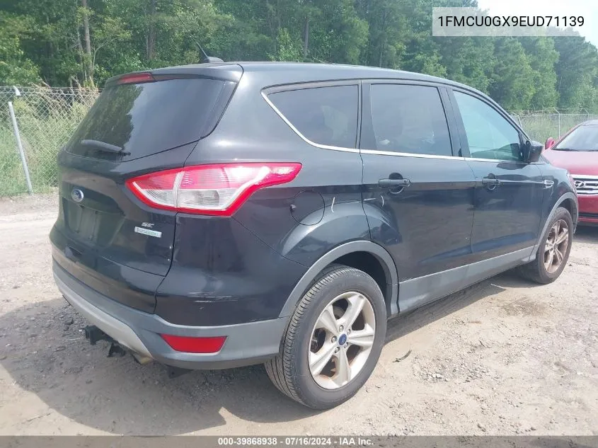 2014 Ford Escape Se VIN: 1FMCU0GX9EUD71139 Lot: 39868938