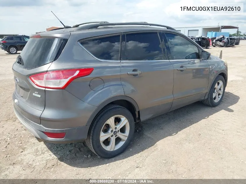 1FMCU0GX1EUA92610 2014 Ford Escape Se