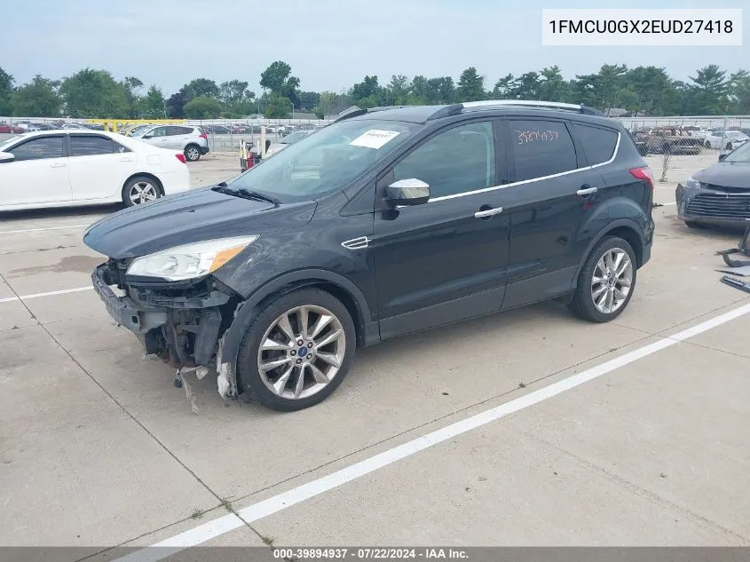 2014 Ford Escape Se VIN: 1FMCU0GX2EUD27418 Lot: 39894937