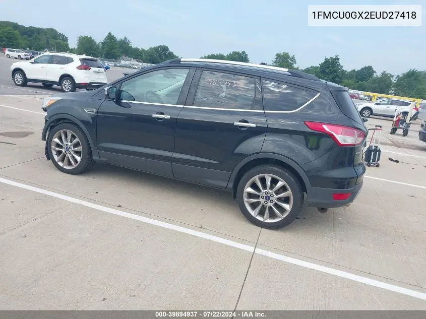 2014 Ford Escape Se VIN: 1FMCU0GX2EUD27418 Lot: 39894937