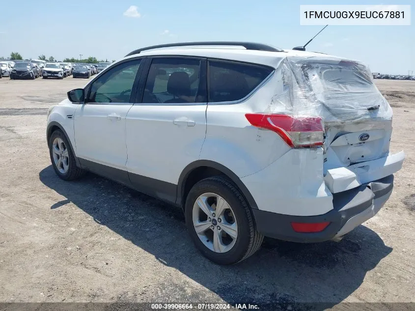 2014 Ford Escape Se VIN: 1FMCU0GX9EUC67881 Lot: 39906664