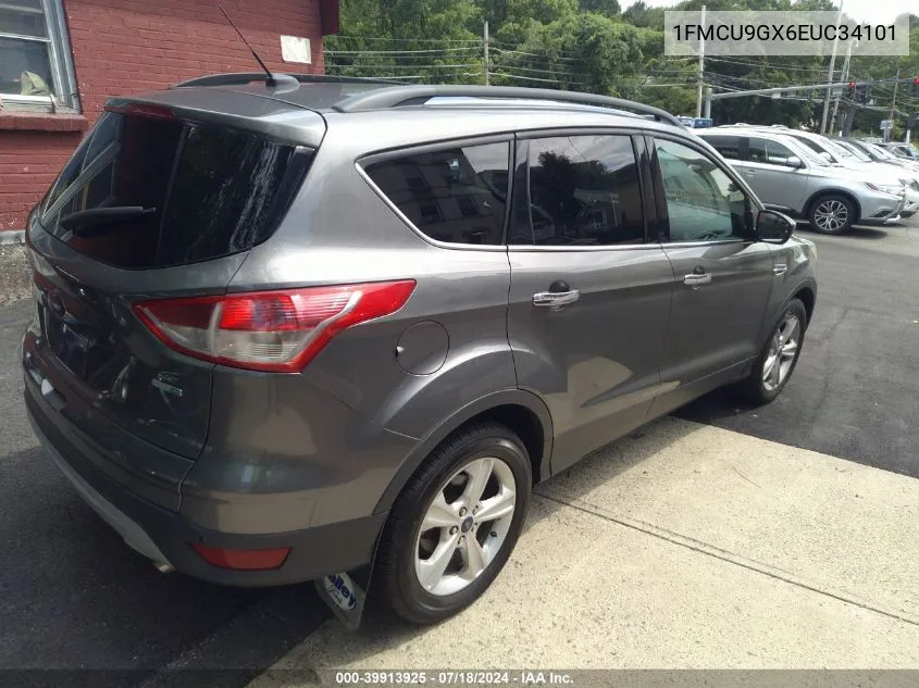 2014 Ford Escape Se VIN: 1FMCU9GX6EUC34101 Lot: 39913925