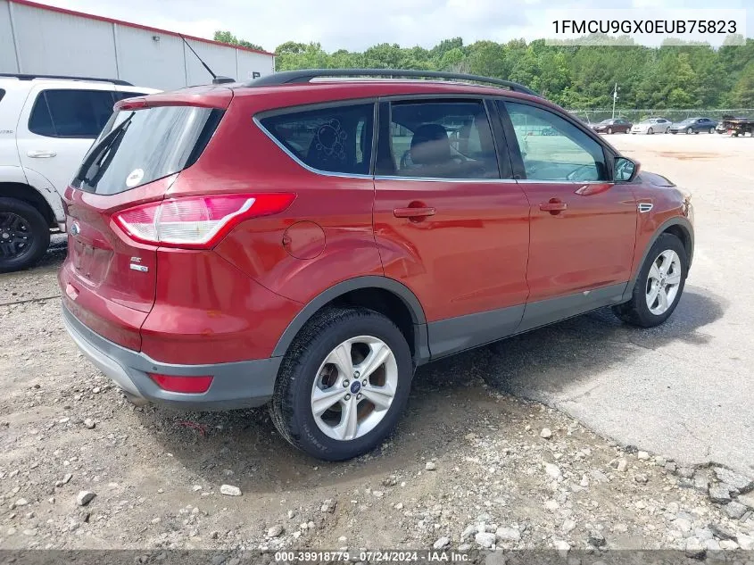 2014 Ford Escape Se VIN: 1FMCU9GX0EUB75823 Lot: 39918779