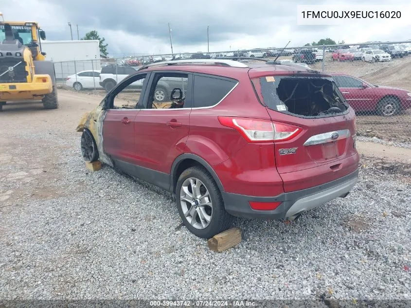 2014 Ford Escape Titanium VIN: 1FMCU0JX9EUC16020 Lot: 39943742