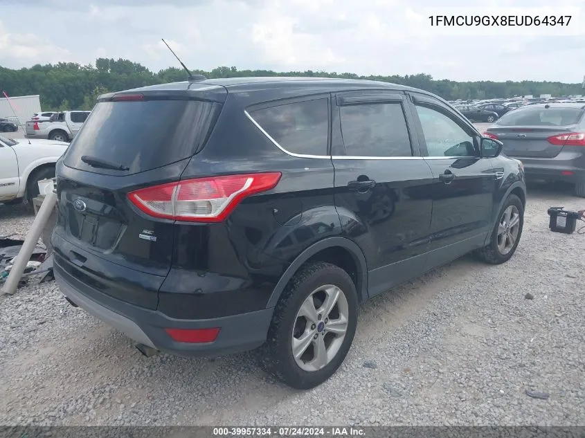 2014 Ford Escape Se VIN: 1FMCU9GX8EUD64347 Lot: 39957334