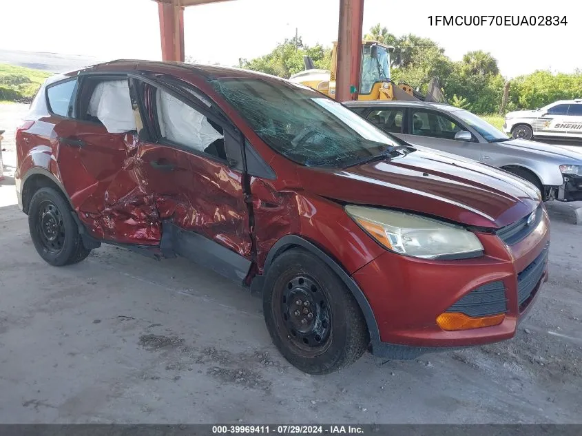 2014 Ford Escape S VIN: 1FMCU0F70EUA02834 Lot: 39969411