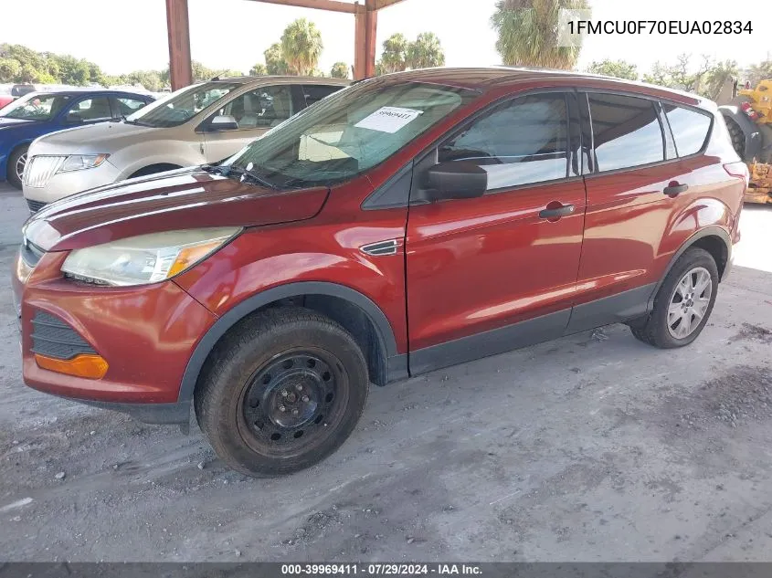 2014 Ford Escape S VIN: 1FMCU0F70EUA02834 Lot: 39969411