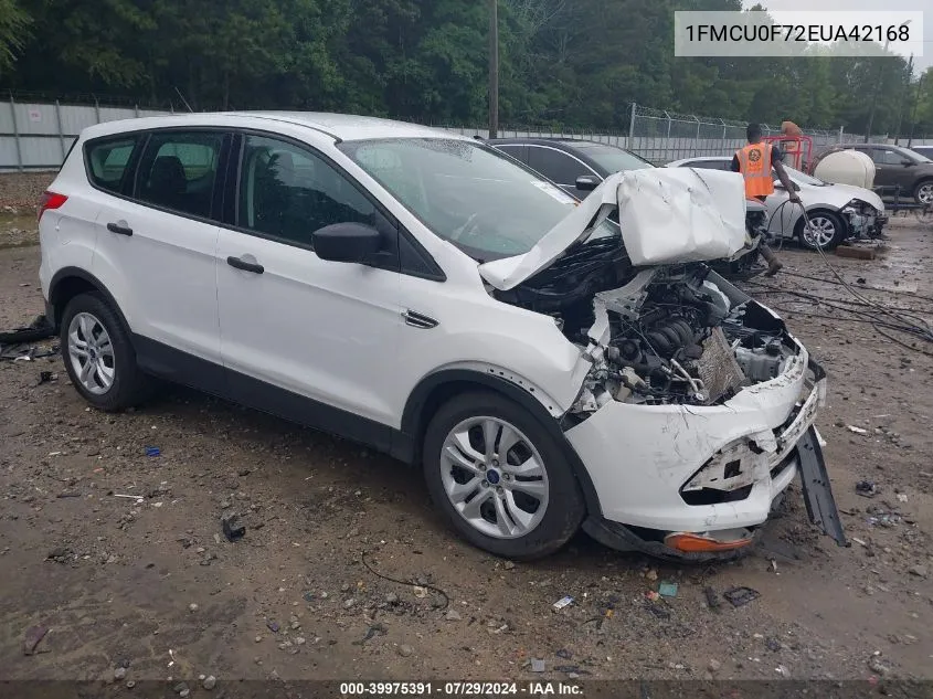 2014 Ford Escape S VIN: 1FMCU0F72EUA42168 Lot: 39975391