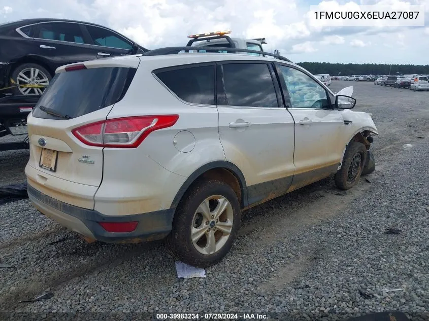 2014 Ford Escape Se VIN: 1FMCU0GX6EUA27087 Lot: 39983234