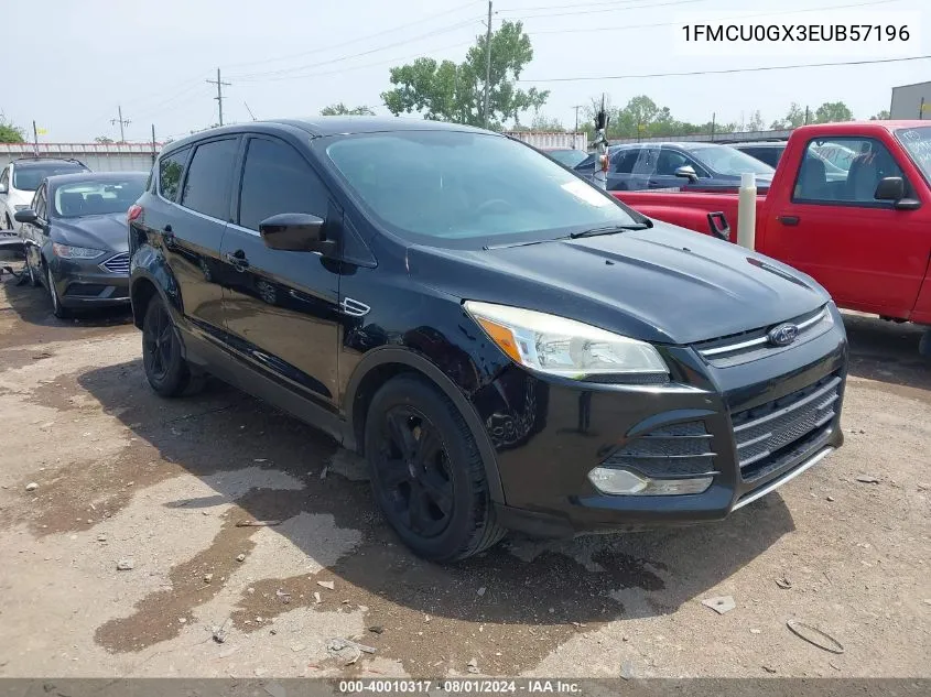 2014 Ford Escape Se VIN: 1FMCU0GX3EUB57196 Lot: 40010317