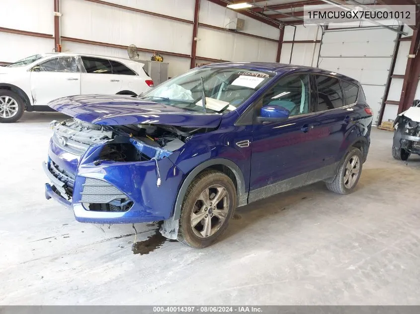 2014 Ford Escape Se VIN: 1FMCU9GX7EUC01012 Lot: 40014397