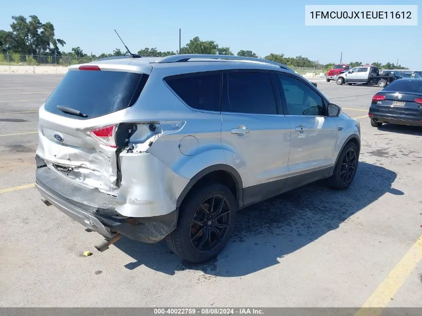 2014 Ford Escape Titanium VIN: 1FMCU0JX1EUE11612 Lot: 40022759