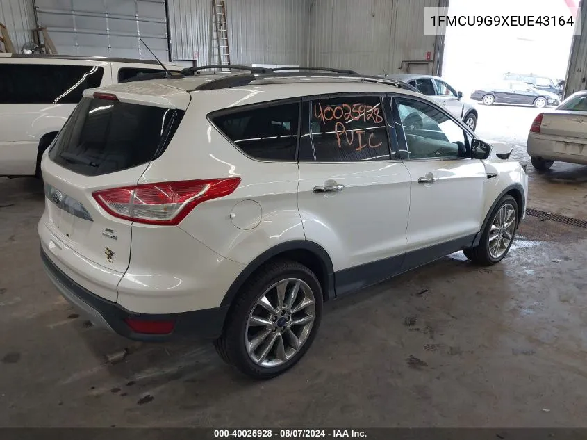 2014 Ford Escape Se VIN: 1FMCU9G9XEUE43164 Lot: 40025928