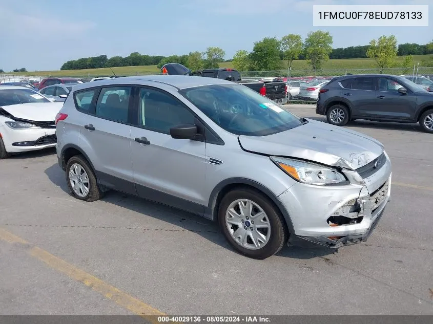 2014 Ford Escape S VIN: 1FMCU0F78EUD78133 Lot: 40029136