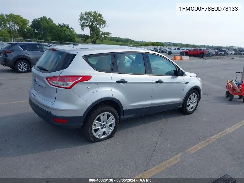 2014 Ford Escape S VIN: 1FMCU0F78EUD78133 Lot: 40029136