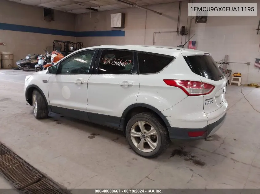 2014 Ford Escape Se VIN: 1FMCU9GX0EUA11195 Lot: 40030667