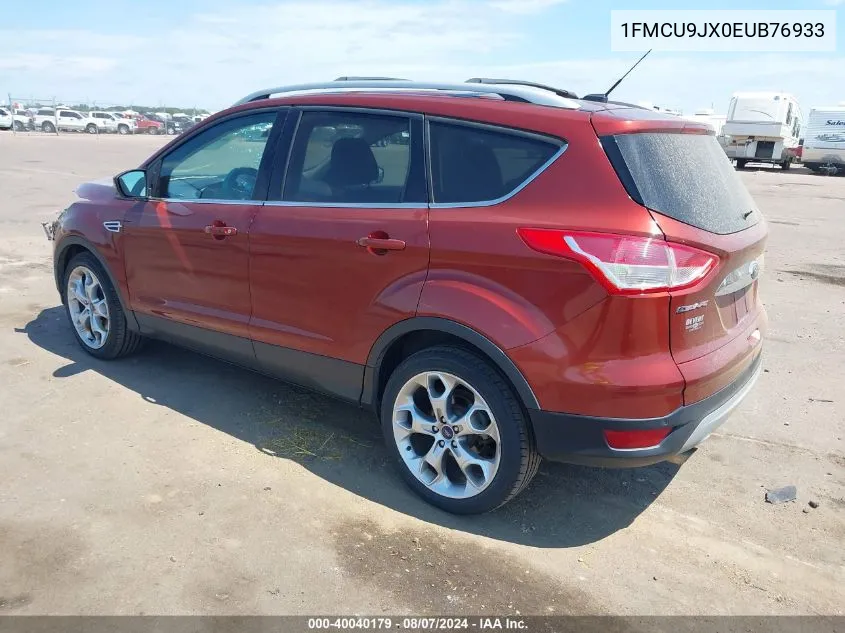 2014 Ford Escape Titanium VIN: 1FMCU9JX0EUB76933 Lot: 40040179