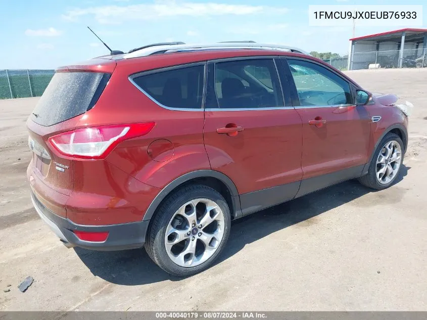 2014 Ford Escape Titanium VIN: 1FMCU9JX0EUB76933 Lot: 40040179