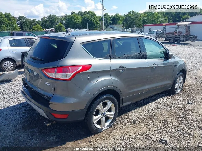 2014 Ford Escape Se VIN: 1FMCU9GX9EUE36995 Lot: 40051052