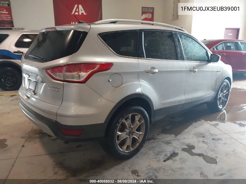 2014 Ford Escape Titanium VIN: 1FMCU0JX3EUB39001 Lot: 40058032