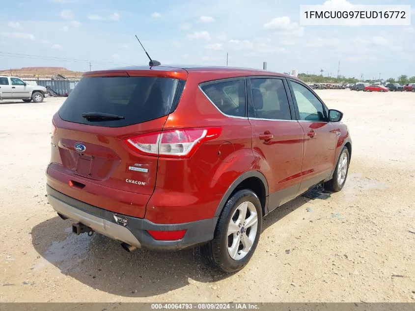 1FMCU0G97EUD16772 2014 Ford Escape Se