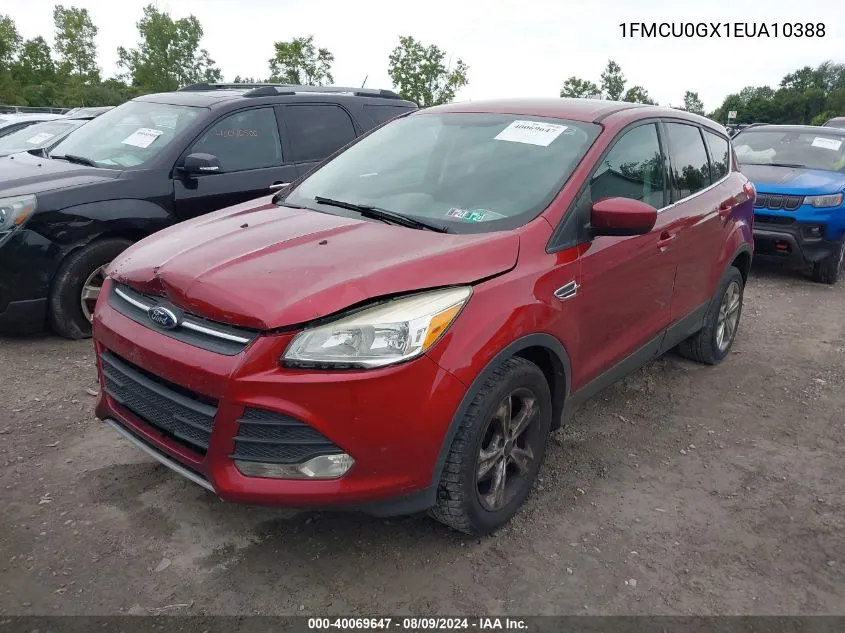 1FMCU0GX1EUA10388 2014 Ford Escape Se