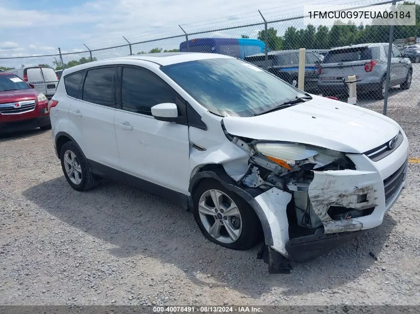 2014 Ford Escape Se VIN: 1FMCU0G97EUA06184 Lot: 40078491