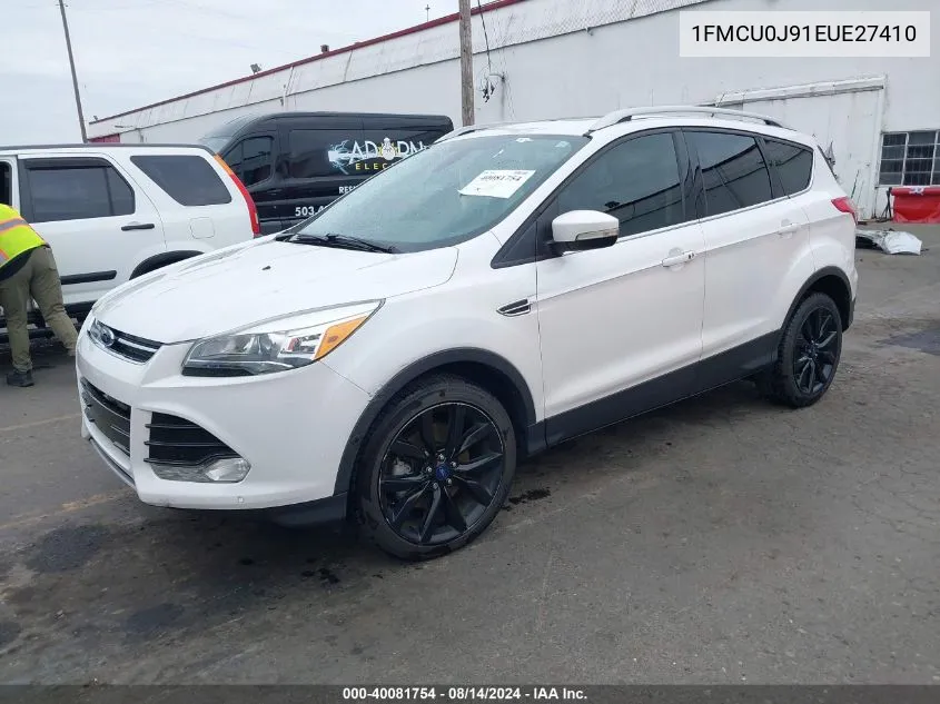 2014 Ford Escape Titanium VIN: 1FMCU0J91EUE27410 Lot: 40081754