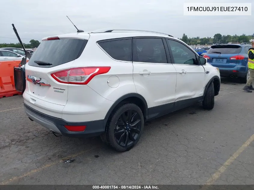 2014 Ford Escape Titanium VIN: 1FMCU0J91EUE27410 Lot: 40081754