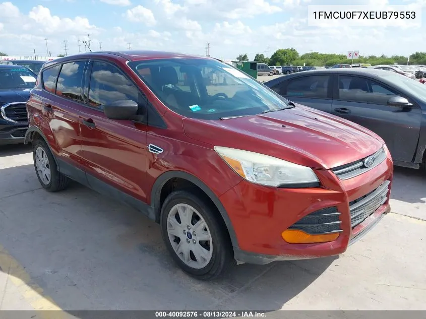 2014 Ford Escape S VIN: 1FMCU0F7XEUB79553 Lot: 40092576