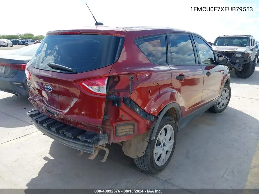 2014 Ford Escape S VIN: 1FMCU0F7XEUB79553 Lot: 40092576