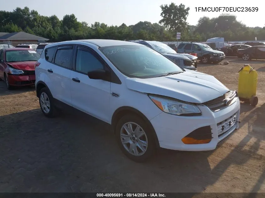 2014 Ford Escape S VIN: 1FMCU0F70EUC23639 Lot: 40095691