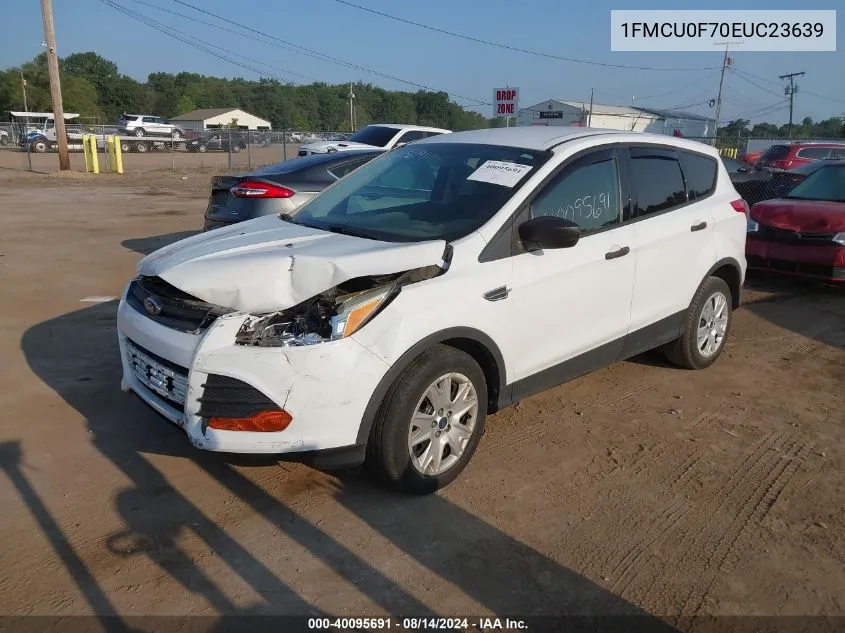 2014 Ford Escape S VIN: 1FMCU0F70EUC23639 Lot: 40095691