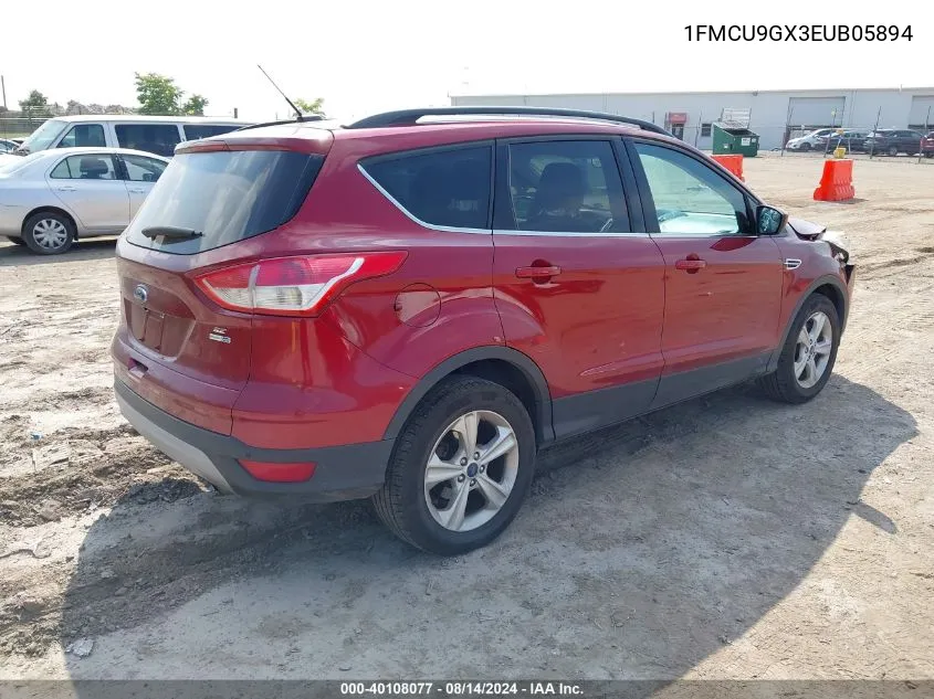 2014 Ford Escape Se VIN: 1FMCU9GX3EUB05894 Lot: 40108077