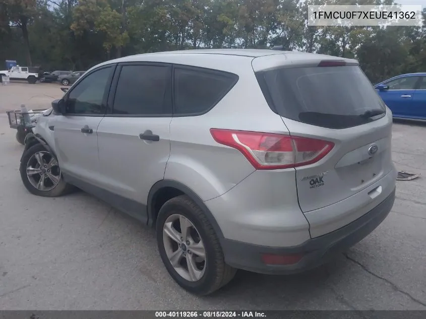 2014 Ford Escape S VIN: 1FMCU0F7XEUE41362 Lot: 40119266