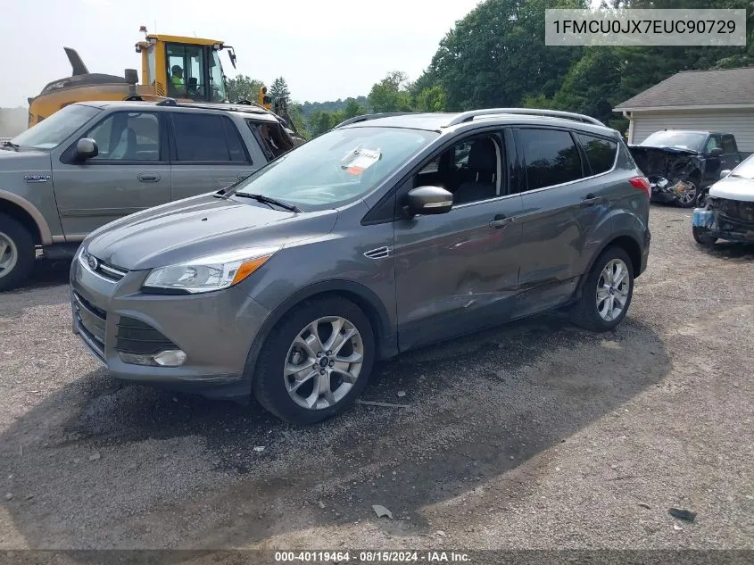 2014 Ford Escape Titanium VIN: 1FMCU0JX7EUC90729 Lot: 40119464