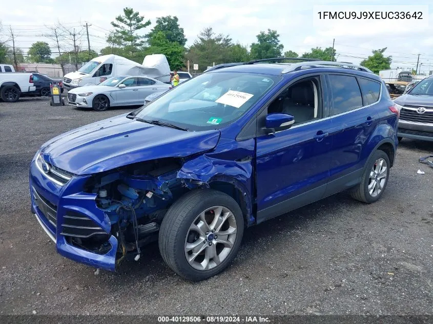 2014 Ford Escape Titanium VIN: 1FMCU9J9XEUC33642 Lot: 40129506