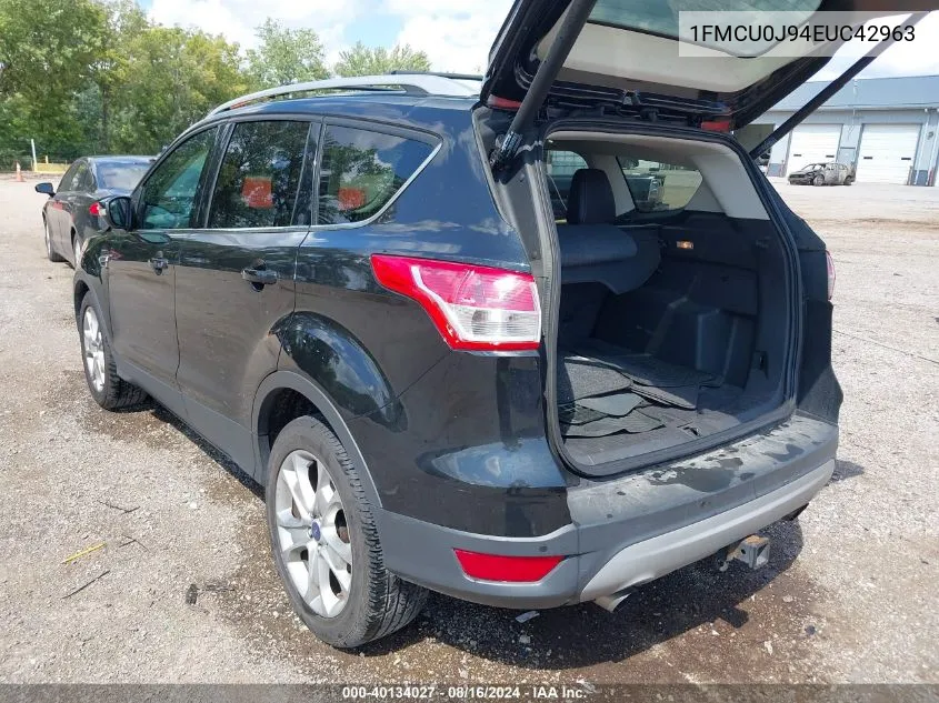 1FMCU0J94EUC42963 2014 Ford Escape Titanium