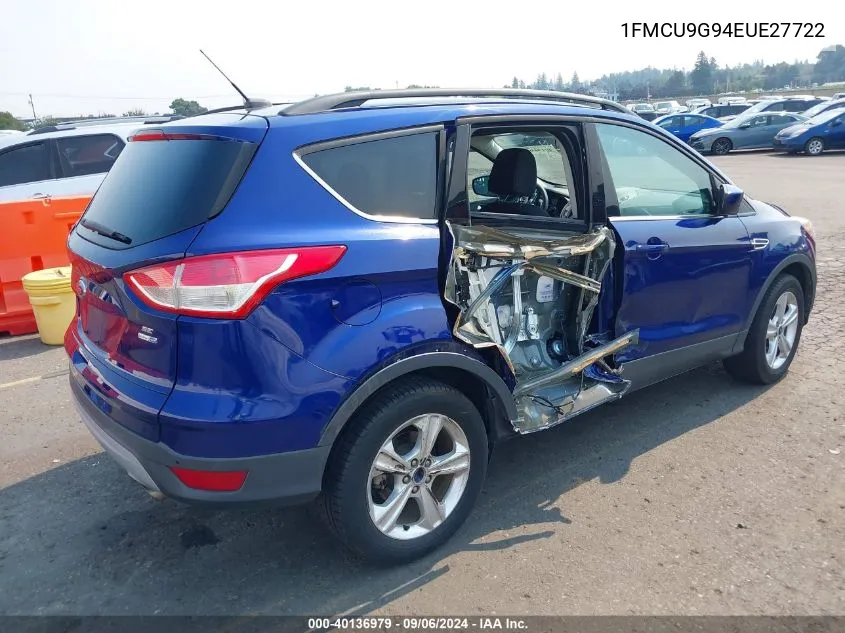 1FMCU9G94EUE27722 2014 Ford Escape Se