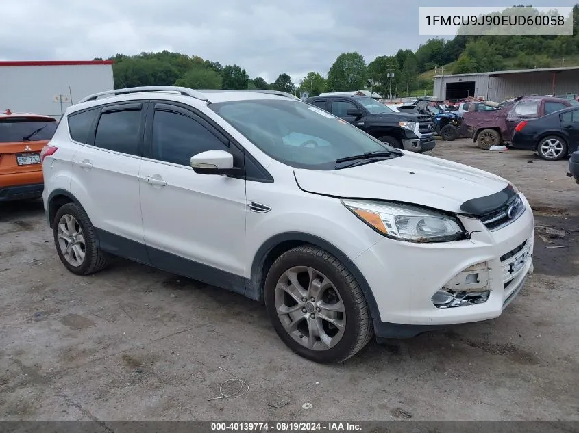 2014 Ford Escape Titanium VIN: 1FMCU9J90EUD60058 Lot: 40139774